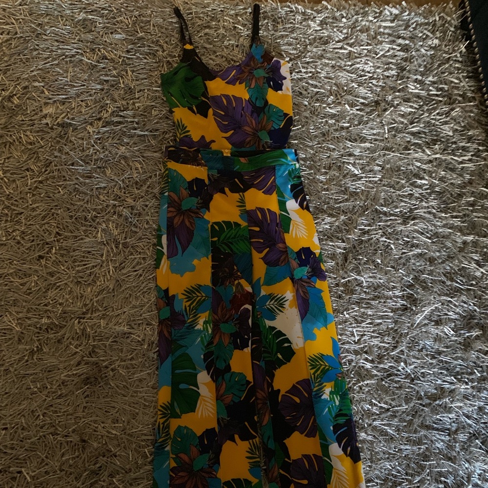 Two piece matching floral set